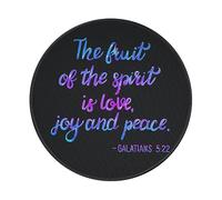 Tappetino per Mouse Galatians Quote Blue Glitter 9 Mouse Pad Piccolo Mousepad Comodo Tappetino Scrivania per Laptop Lavoro Gaming 20X20 Cm