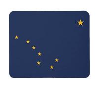 Tappetino per Mouse Gaming Alaska State Flag Tappetino per Mouse da Gioco | 10x12in Confortevole Mousepad Bordi Cuciti per PC Sensori da Gioco