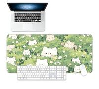 Tappetino Per Mouse Gaming Anime Grande Tappeto Per Scrivania, Base Gomma Antiscivolo Bordi Cuciti, Spessore 3mm Per PC Laptop Casa Ufficio(Cat-02,800x300mm)