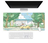 Tappetino Per Mouse Gaming Anime Grande Tappeto Per Scrivania, Base Gomma Antiscivolo Bordi Cuciti, Spessore 3mm Per PC Laptop Casa Ufficio(Rabbit-02,250x300mm)