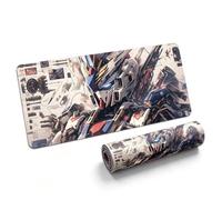 Tappetino Per Mouse Gaming Anime Grande Tappeto Per Scrivania, Base Gomma Antiscivolo Bordi Cuciti, Spessore 3mm Per PC Laptop Casa Ufficio(Gaod-02,900x400mm)