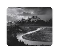 Tappetino per Mouse Gaming Ansel Adams The Tetons And The Snake RIV Soffice Gaming Mouse Pad Durevole Desk Mat per Mac Laptop Gaming 10X12In