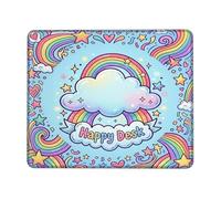 Tappetino per Mouse Gaming Cloud Playful Fanciful Rainbow Star Mouse Mat