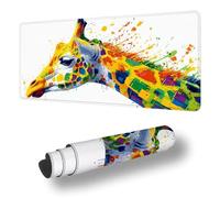 Tappetino per Mouse Gaming Colore Tappetino Mouse XXL 800 x 400 mm Sottomano Scrivania, Cervo Mousepad Migliora Velocità e Precisione, Base in Gomma Antiscivolo, Lavabile, per Computer, Laptop S-2345