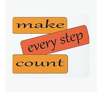 Tappetino per Mouse Gaming Make Every Step Count Mouse Mat 10x12in