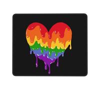 Tappetino per Mouse Gaming Rainbow Hearts Gay Pride Flag Colored Gaming
