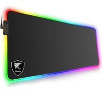 Tappetino per Mouse Gaming RGB Grande Mouse Pad con Effetti Luce XXL 800 * 300 * 4mm Superficie Liscio Base in Gomma Antiscivolo Mousepad per mouse per Computer PC e Laptop