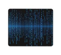 Tappetino per Mouse Gaming The Blue Binary Matrix Portatile Gaming Mouse Pad Confortevole Mousepad per Pc Laptop Mac 10X12In