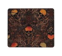 Tappetino per Mouse Gaming Vintage Spooky Gothic Skull Damask Soffice Tappetino per Mouse Durevole Mousepad per Computer Gaming Ufficio 10X12In
