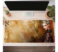 Tappetino per Mouse Gaming XXL 100x50 cm Ufficio Mousepad GrandeMigliora la Velocità e la Precisione Tenuta Stabile Sottomano per Ufficio e Casa Accessori Scrivania Donna Giallo PjY10825 G-B