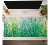 Tappetino per Mouse Gaming XXL 120 x 60cm Ufficio Mousepad GrandeMigliora la Velocità e la Precisione Tenuta Stabile Sottomano per Ufficio e Casa Accessori Scrivania Foglie Verde PjY3291 A-X