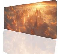 Tappetino per Mouse Gaming XXL 1500x800x3mm - Ufficio Mousepad Grande Migliora la Velocità e la Precisione Tenuta Stabile Sottomano per Ufficio e Casa Accessori Scrivania Africa Elefante LMDT11736