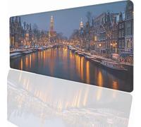 Tappetino per Mouse Gaming XXL 1500x800x3mm - Ufficio Mousepad Grande - Migliora la Velocità e la Precisione - Tenuta Stabile - Sottomano per Ufficio e Casa Accessori Scrivania - Città Lago LMDT9939