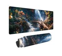 Tappetino per Mouse Gaming XXL 600 x 300 mm - Ufficio Mousepad Grande - Migliora la Velocità e la Precisione - Sottomano per Ufficio e Casa Accessori Scrivania - Regalo - paesaggio montagne B-214