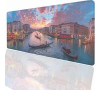Tappetino per Mouse Gaming XXL 700 x 300 x 3 mm Mousepad Grande Migliora la Velocità e la Precisione Tenuta Stabile Sottomano per Ufficio e Casa Accessori Scrivania Venezia Città dell'acqua LMDT1447