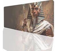 Tappetino per Mouse Gaming XXL 700x400x3mm- Ufficio Mousepad Grande - Migliora la Velocità e la Precisione Tenuta Stabile Sottomano per Ufficio e Casa Accessori Scrivania Faraone Egiziano PjY5571 U-N