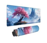 Tappetino per Mouse Gaming XXL 800 x 300 mm - Ufficio Mousepad Grande - Migliora la Velocità e la Precisione - Tenuta Stabile - Sottomano per Ufficio e Casa Accessori Scrivania - foresta di maple B219