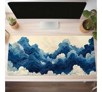 Tappetino per Mouse Gaming XXL 80x30 cm Ufficio Mousepad GrandeMigliora la Velocità e la Precisione Tenuta Stabile Sottomano per Ufficio e Casa Accessori Scrivania Oceano Blu PjY11487 C-P