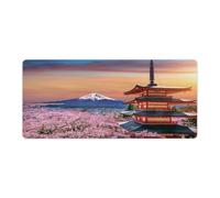 Tappetino per mouse Gmaing di grandi dimensioni Fuji_mountain_Japan_travel tappetino da tavolo di alta qualità antiscivolo impermeabile con bordi cuciti per giochi ufficio casa 40x90cm