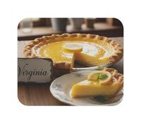 Tappetino per Mouse Golden Yellow Fruit Chess Pie Tappetino per Il Mouse Antiscivolo Antipolvere Facile da Pulire Sottomano, per Computer, Ufficio, Gaming, 25x30cm