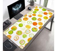 Tappetino per mouse Grande 1000x400x3mm Frutta Colore Arancione Tappetino per mouse da gioco, Computer con Base in Gomma Antiscivolo, Scorrimento Facile, Impermeabile, Materiali Durevoli PjY5885 T-G