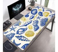 Tappetino per mouse Grande 100x50 cm Vita Marina Blu Tappetino per mouse da gioco, Computer con Base in Gomma Antiscivolo, Scorrimento Facile, Impermeabile, Materiali Durevoli, Portatile PjY9532 H-K