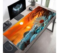 Tappetino per mouse Grande 1200x600x3mm Margherita Giallo Tappetino per mouse da gioco, Computer con Base in Gomma Antiscivolo, Scorrimento Facile, Impermeabile, Materiali Durevoli PjY271 4-E