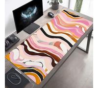 Tappetino per mouse Grande 120x60 cm Banda Rosa Tappetino per mouse da gioco, Computer con Base in Gomma Antiscivolo, Scorrimento Facile, Impermeabile, Materiali Durevoli, Portatile PjY6967 1-3