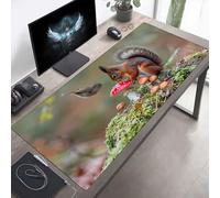 Tappetino per mouse Grande 1600x800x3mm Scoiattolo Marrone Tappetino per mouse da gioco, Computer con Base in Gomma Antiscivolo, Scorrimento Facile, Impermeabile, Materiali Durevoli PjY1384 0-1