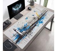 Tappetino per mouse Grande 600x300x3mm Faro Blu Tappetino per mouse da gioco, Computer con Base in Gomma Antiscivolo, Scorrimento Facile, Impermeabile, Materiali Durevoli, Portatile PjY6284 9-Y