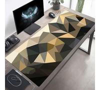 Tappetino per mouse Grande 60x30 cm Geometria Grigio Tappetino per mouse da gioco, Computer con Base in Gomma Antiscivolo, Scorrimento Facile, Impermeabile, Materiali Durevoli, Portatile PjY1264 H-P