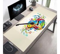 Tappetino per mouse Grande 70x30 cm Chitarra Colore Tappetino per mouse da gioco, Computer con Base in Gomma Antiscivolo, Scorrimento Facile, Impermeabile, Materiali Durevoli, Portatile PjY7446 1-3