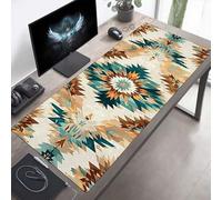 Tappetino per mouse Grande 800x300x3mm Boemia Beige Tappetino per mouse da gioco, Computer con Base in Gomma Antiscivolo, Scorrimento Facile, Impermeabile, Materiali Durevoli, Portatile PjY4549 N-K