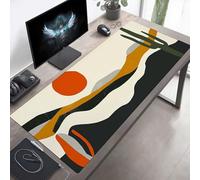 Tappetino per mouse Grande 80x40 cm Cactus Colore Arancione Tappetino per mouse da gioco, Computer con Base in Gomma Antiscivolo, Scorrimento Facile, Impermeabile, Materiali Durevoli PjY2620 G-B