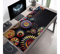 Tappetino per mouse Grande 80x40 cm Fiore Colorato Tappetino per mouse da gioco, Computer con Base in Gomma Antiscivolo, Scorrimento Facile, Impermeabile, Materiali Durevoli, Portatile PjY2277 N-K