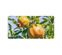 Tappetino per mouse grande con albero di melograno, 30,5 x 61 cm, impermeabile, antiscivolo, per tastiera da gioco, tappetino per mouse carino per computer portatile, casa, ufficio