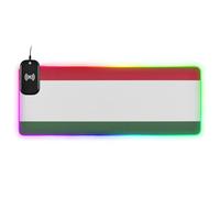Tappetino per mouse grande con bandiera dell'Ungheria, ricaricabile, luminoso, per scrivania, non lavabile, da viaggio, 89,9 x 39,9 cm, grande