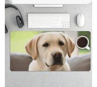 Tappetino per mouse grande, con grazioso cane labrador, protezione impermeabile per tastiera e mouse, base in gomma antiscivolo, tappetino da scrivania, tappetino per mouse da gioco, per ufficio e