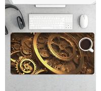 Tappetino per mouse grande, con ingranaggi steampunk impermeabile, tappetino da scrivania per tastiera e mouse, base in gomma antiscivolo, tappetino da scrivania, tappetino per mouse da gioco, per