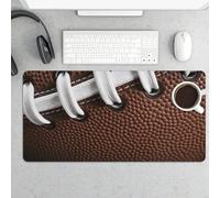 Tappetino per mouse grande, con lacci di football americano, protezione impermeabile da scrivania per tastiera e mouse, base in gomma antiscivolo, tappetino da scrivania, tappetino per mouse da gioco