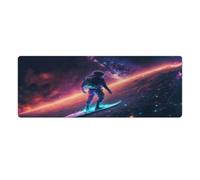 Tappetino per mouse grande con motivo Edge of the Milky Way, base in gomma antiscivolo, impermeabile e antimacchia, adatto per PC, MacBook, laptop, 30x80 cm.