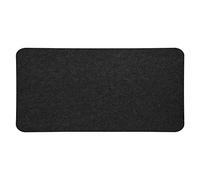 Tappetino per mouse grande da 68 x 33 cm, tappetino antistatico anti-graffio a prova di polvere morbido, tappetino da scrivania in feltro per tastiera, mouse, computer, PC (grigio scuro)