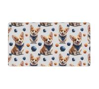 Tappetino per mouse grande da scrivania, tappetino per mouse da gioco impermeabile compatibile con il simpatico cane Welsh Corgi, blocco per scrivere protettivo per computer per scuola, ufficio, casa,