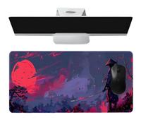 Tappetino per mouse grande in stile cinese, tappetino per mouse antiscivolo per computer portatile, 15,8 x 35,4 pollici, per lavorare e studiare, accessorio per ufficio casa