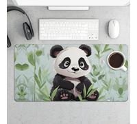 Tappetino per mouse grande, tappetino da scrivania con panda impermeabile, tappetino da scrivania per tastiera e mouse, base in gomma antiscivolo, tappetino da scrivania, tappetino per mouse da gioco