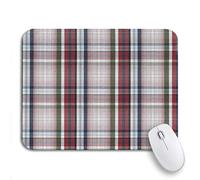 Tappetino per Mouse Green Dark Plaid Pattern Blue Country Table Vintage Black Tappetino Mouse Portatile Tappetino per Il Mouse Antiscivolo, per Scrivania, Computer, 25 x 30cm