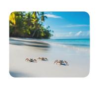 Tappetino Per Mouse Group Of Crabs On The Beach Desk Mat Waterproof Mouse Pad Lavabile Tappetino Per Tastiera Per Mac Gaming Computer Portatile 25X30Cm
