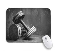 Tappetino per Mouse Gym Old Dumbbells Workout Weightlift Free Training Power Tappetino Mouse Gaming Impermeabile Antipolvere Tappetino Mouse, per Scrivania, Laptop, 25 x 30cm