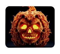 Tappetino per Mouse Halloween Scary Pumpkin A 25X30Cm Antipolvere Tappetini per Il Mouse Confortevole Mousemat per Laptop Gioco