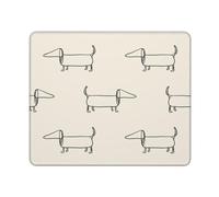 Tappetino Per Mouse Hand Drawn Dog Seamless Pattern Tappetino Scrivania Waterproof Mousepad Confortevole Tappetino Per Tastiera Per Ufficio Pc Mac 25X30Cm